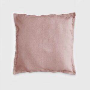 NWT Quince European Linen Euro Sham in Dusty Mauve Set of 2